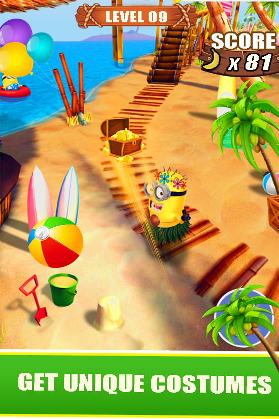 Banana Minion Adventure : Castle Legends Rush 3D截图1