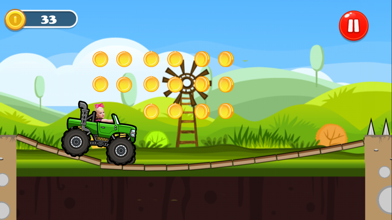 Jojo Siwa Hill Racing Game截图3