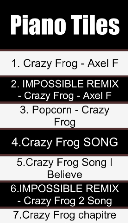 Crazy Frog Piano Tiles Axel F截图3