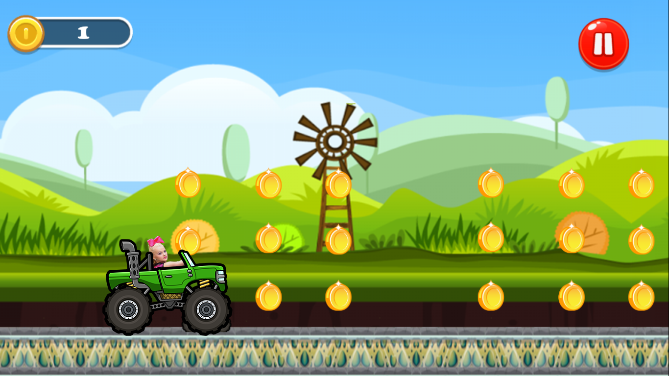 Jojo Siwa Hill Racing Game截图2