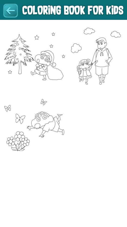 Coloring Book Shinchan For Kids截图2