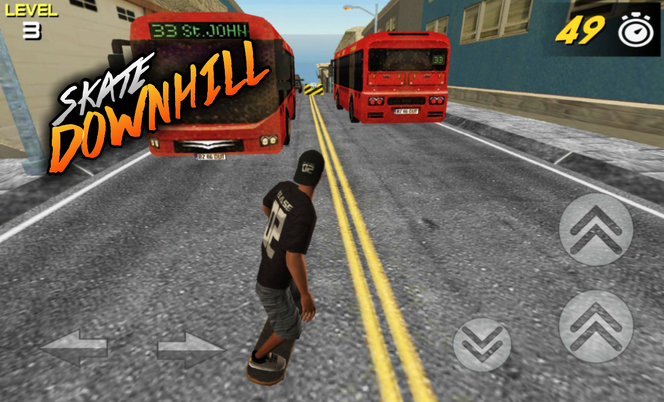 3D Skate DownHill截图2