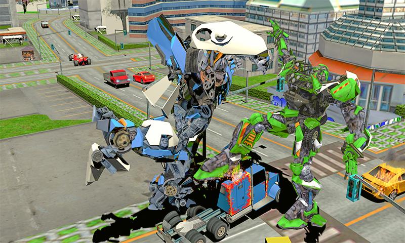 盛大超级汽车机器人闪光速度战斗截图5