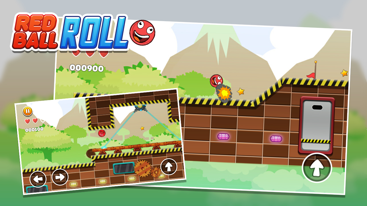 Red Roll Ball Adventure - Jump Ball New Adventure截图1