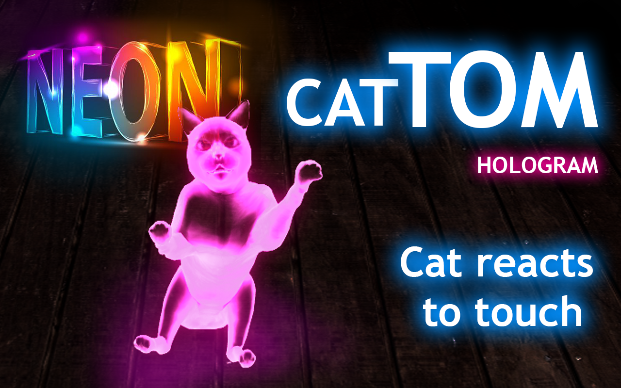 Neon Cat Tom Hologram截图3