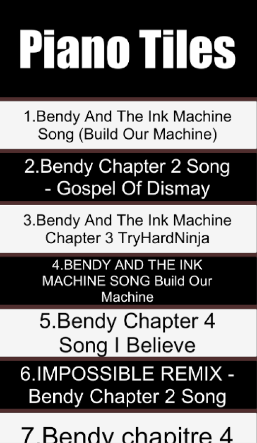 Bendy Ink Machine Piano Tiles截图3