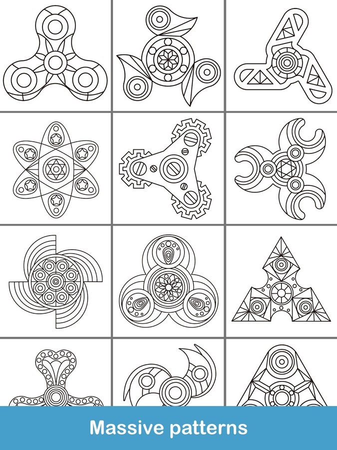 Fidget Spinner Coloring Books截图1