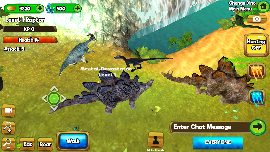 Dino World Online - Hunters 3D截图4