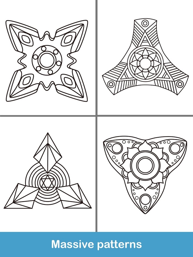 Fidget Spinner Coloring Books截图4