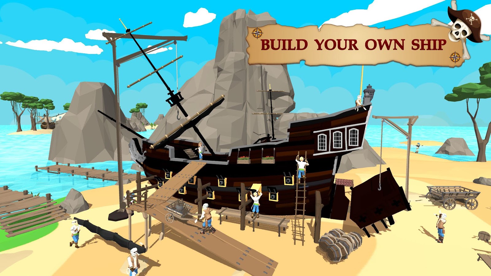 海盗 船 工艺： 施工 建立 战斗 游戏截图5