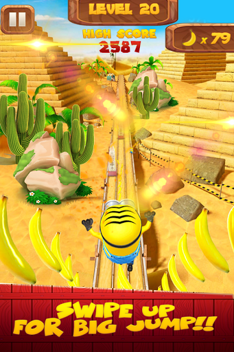 Banana Minion despicable 3D Rush Game截图2