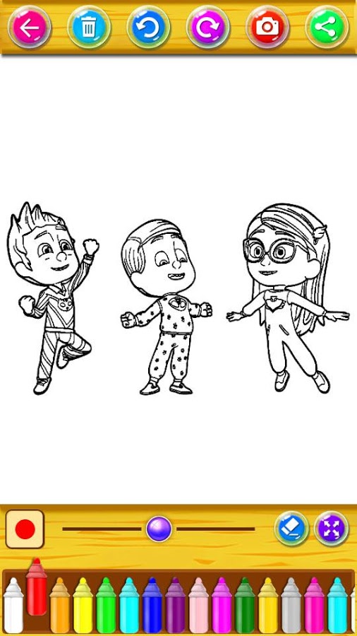 Coloring Book for The PJ Hero Masks截图2