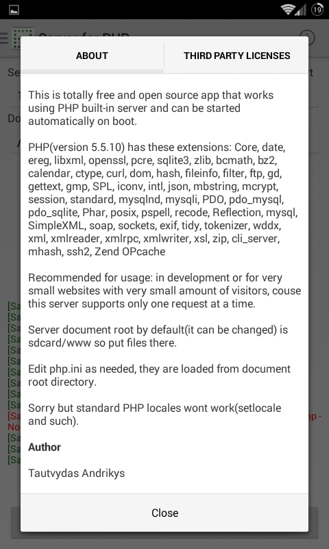 PHP服务器:Server for PHP截图8