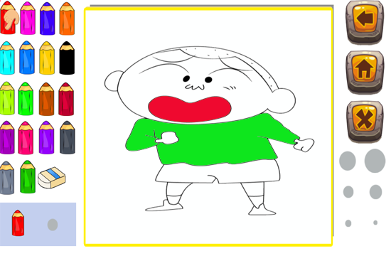 Chinchan Coloring Paintting Drawing Book Game截图5