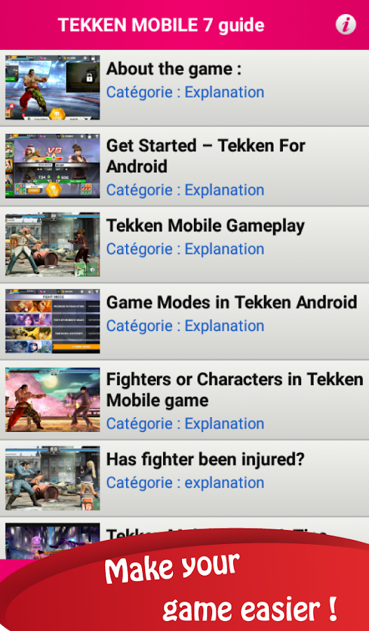 Tekken mobile guide 2018截图4