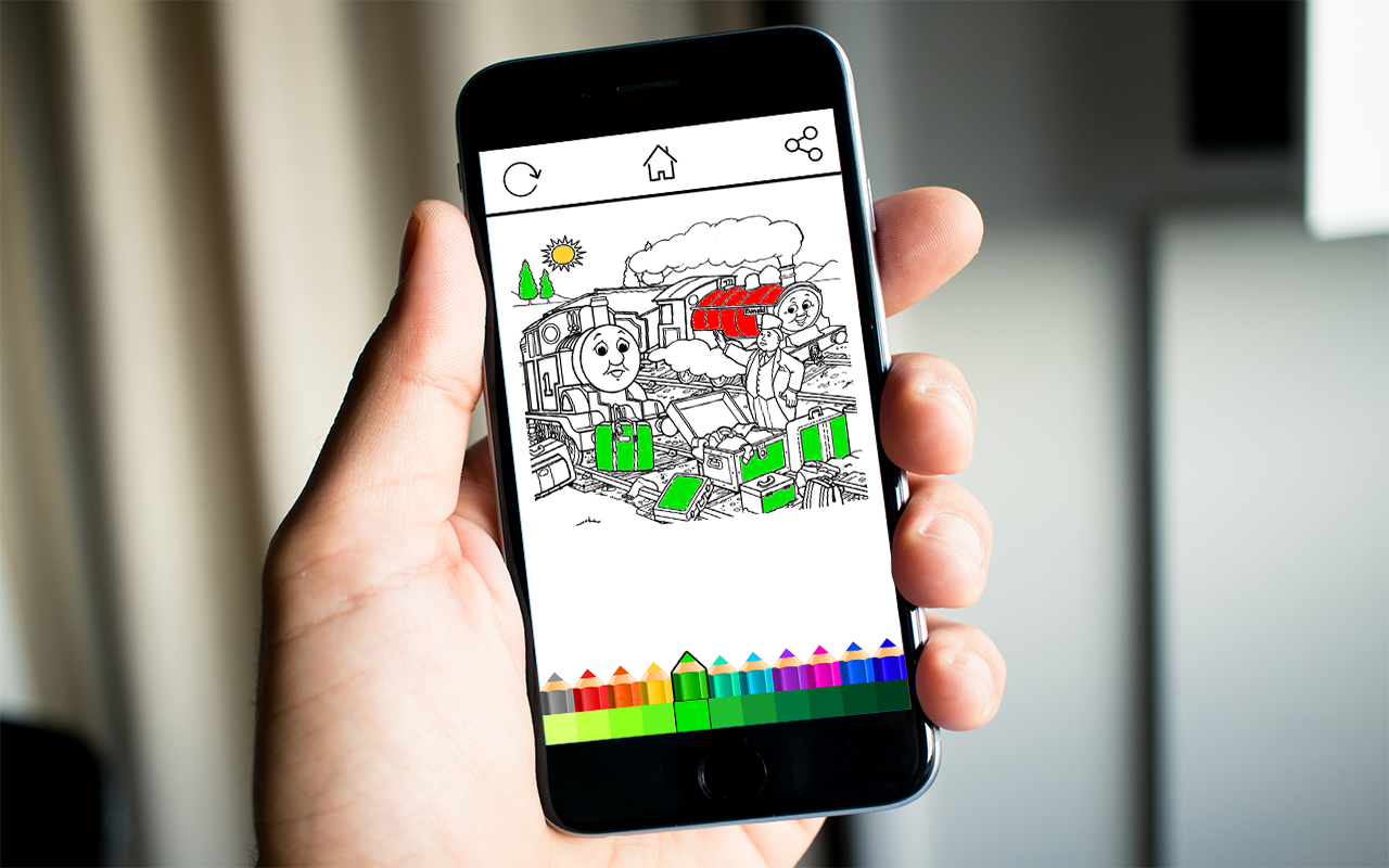 Kids Thomas Coloring截图1