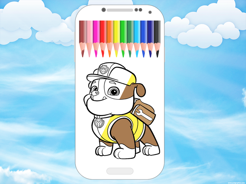 paw coloring pages patro截图4