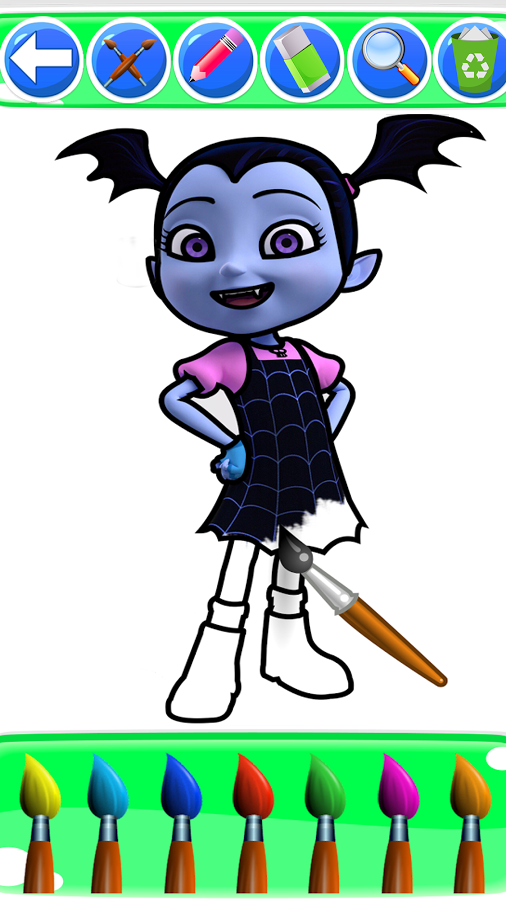 coloring vampirina ballerina vee截图5