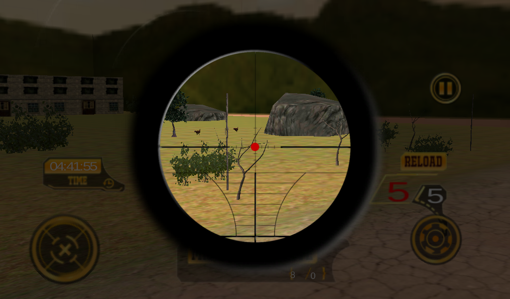 Chicken Shoot : 3D sniper Murgi Shooter截图2
