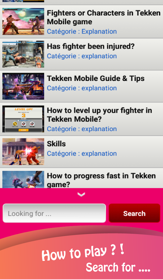 Tekken mobile guide 2018截图2