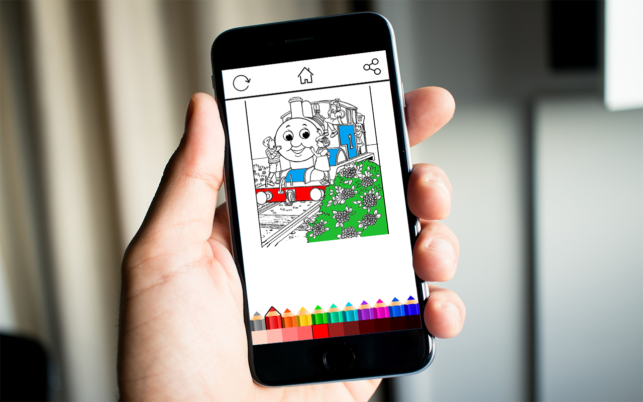 Kids Thomas Coloring截图2