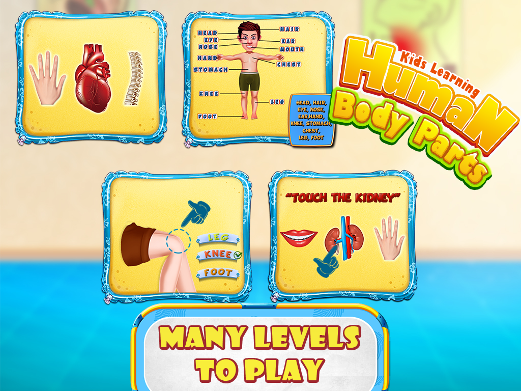 Kids Human Body Parts: Learning Game截图2