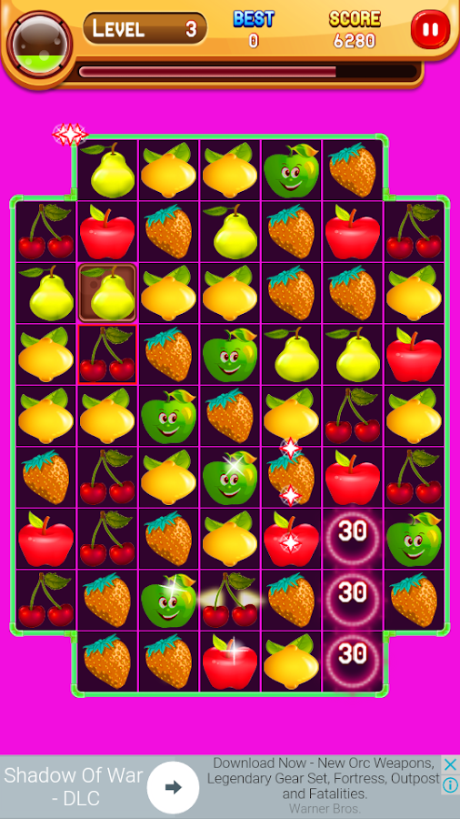 Fruit Mania - Match 3 Game截图2
