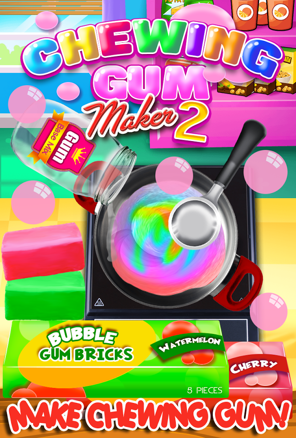 Chewing Gum Maker 2 - Kids Dessert Food Maker FREE截图5