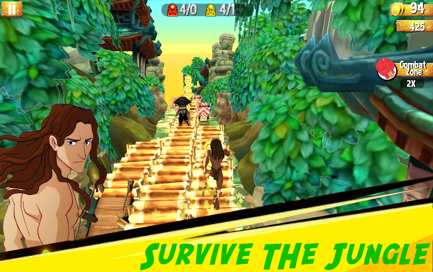 Tarzan Banana Runner Jungle Dash截图2