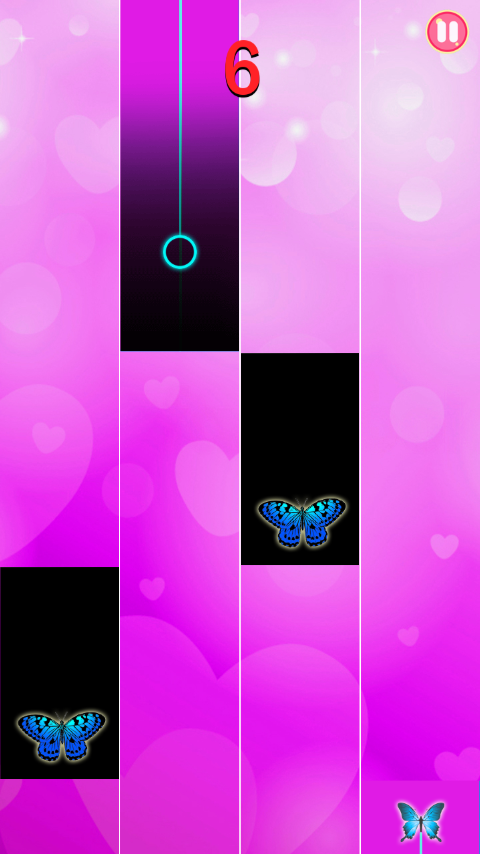 Purple Piano Tiles 2018 - Butterfly截图2