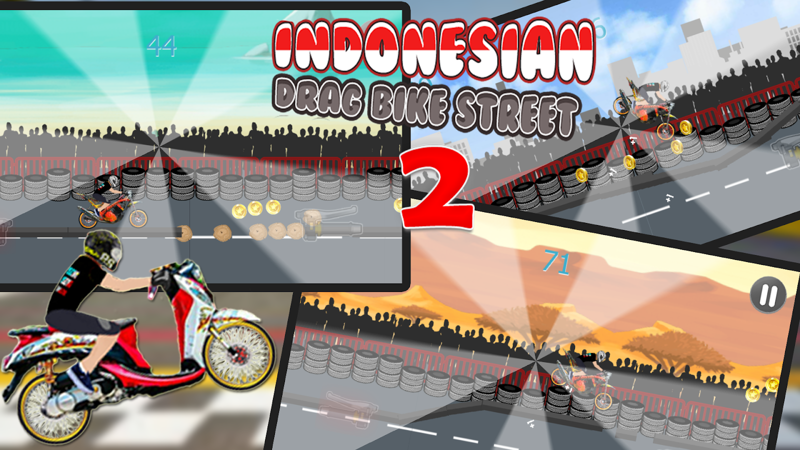 Indonesian Drag Bike Street Race 2截图1