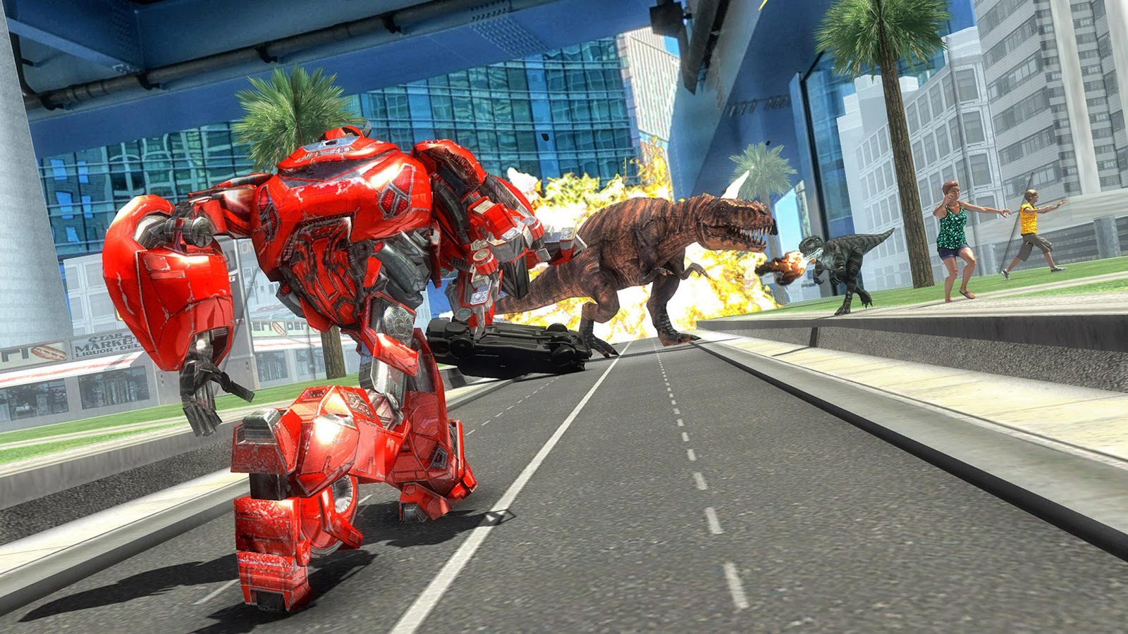 Robot vs Dinosaur Rampage : Dinosaur Hunting Games截图5