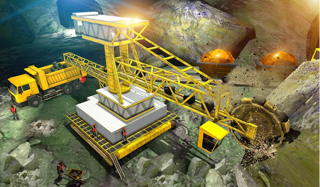 黄金挖掘机重型挖掘机起重机采矿游戏截图4
