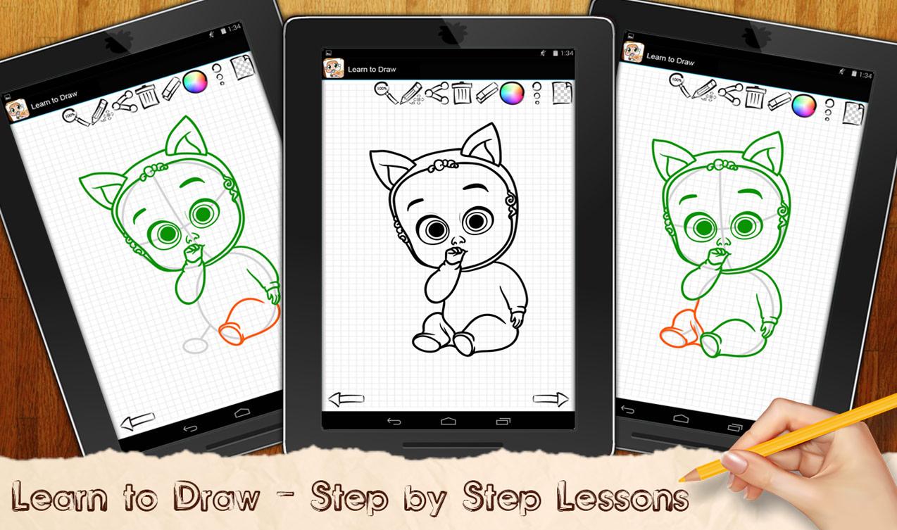 How to Draw Boss Baby Family截图1