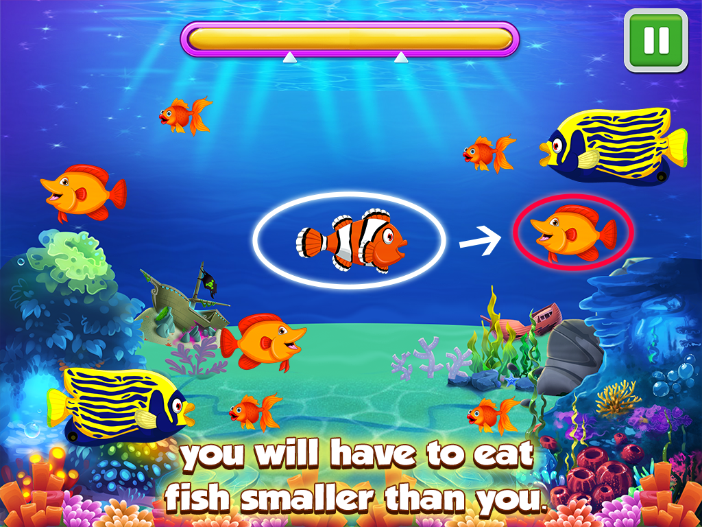 Crazy Hungry Fish - Big Fish Eat Small Fish截图3