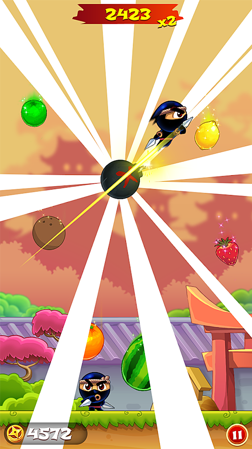 Tap Tap Ninja - Fruit Slice截图1