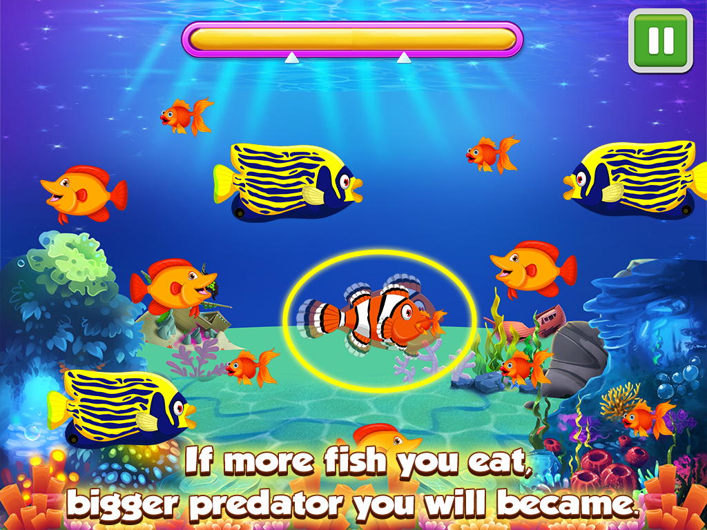 Crazy Hungry Fish - Big Fish Eat Small Fish截图2