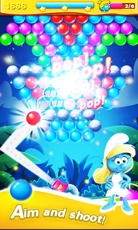 Village Pop Bubble Smurf截图3