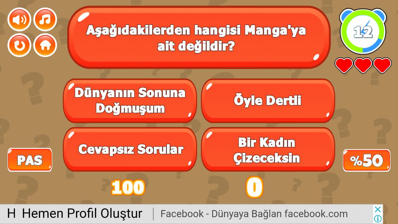 Şarkıfelek: Şarkı Tahmin Oyunu截图4