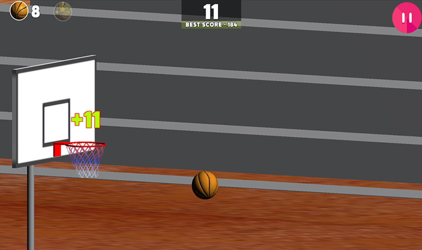 dunk hits basketball shoot games free截图4