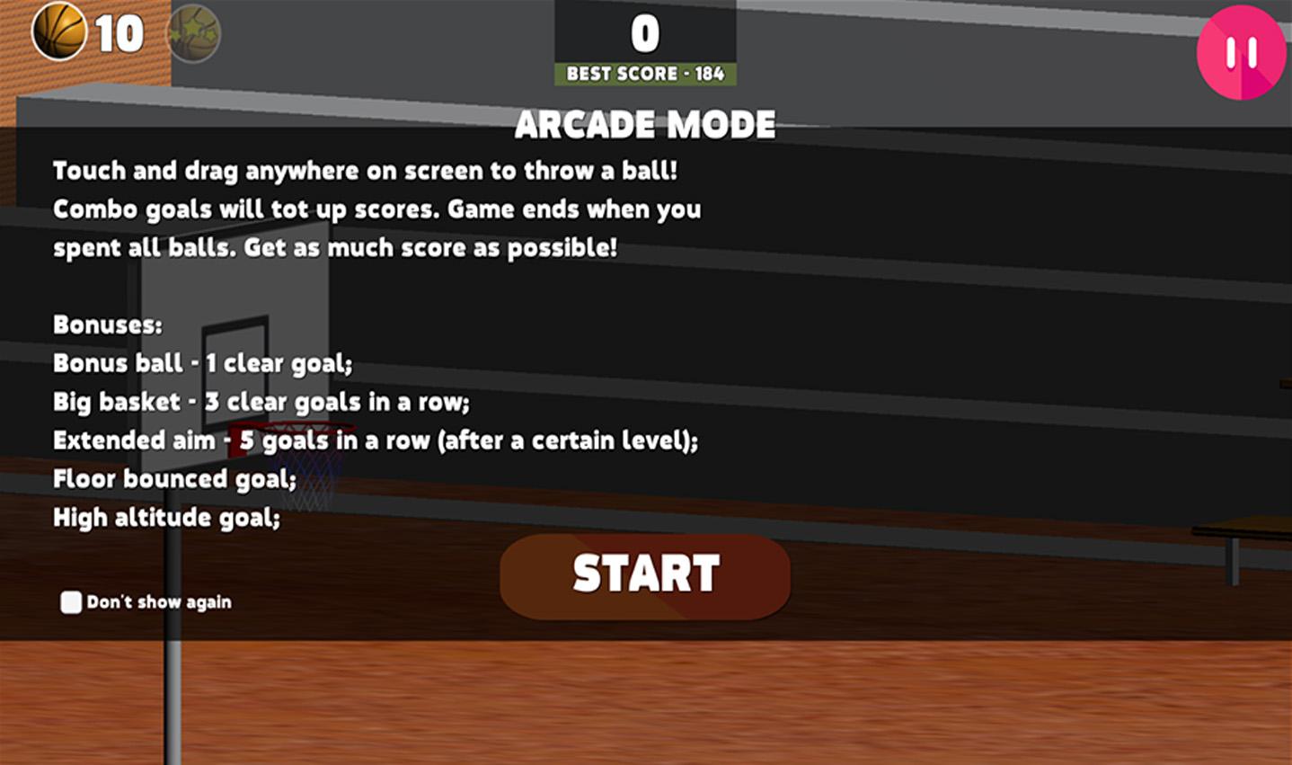 dunk hits basketball shoot games free截图3