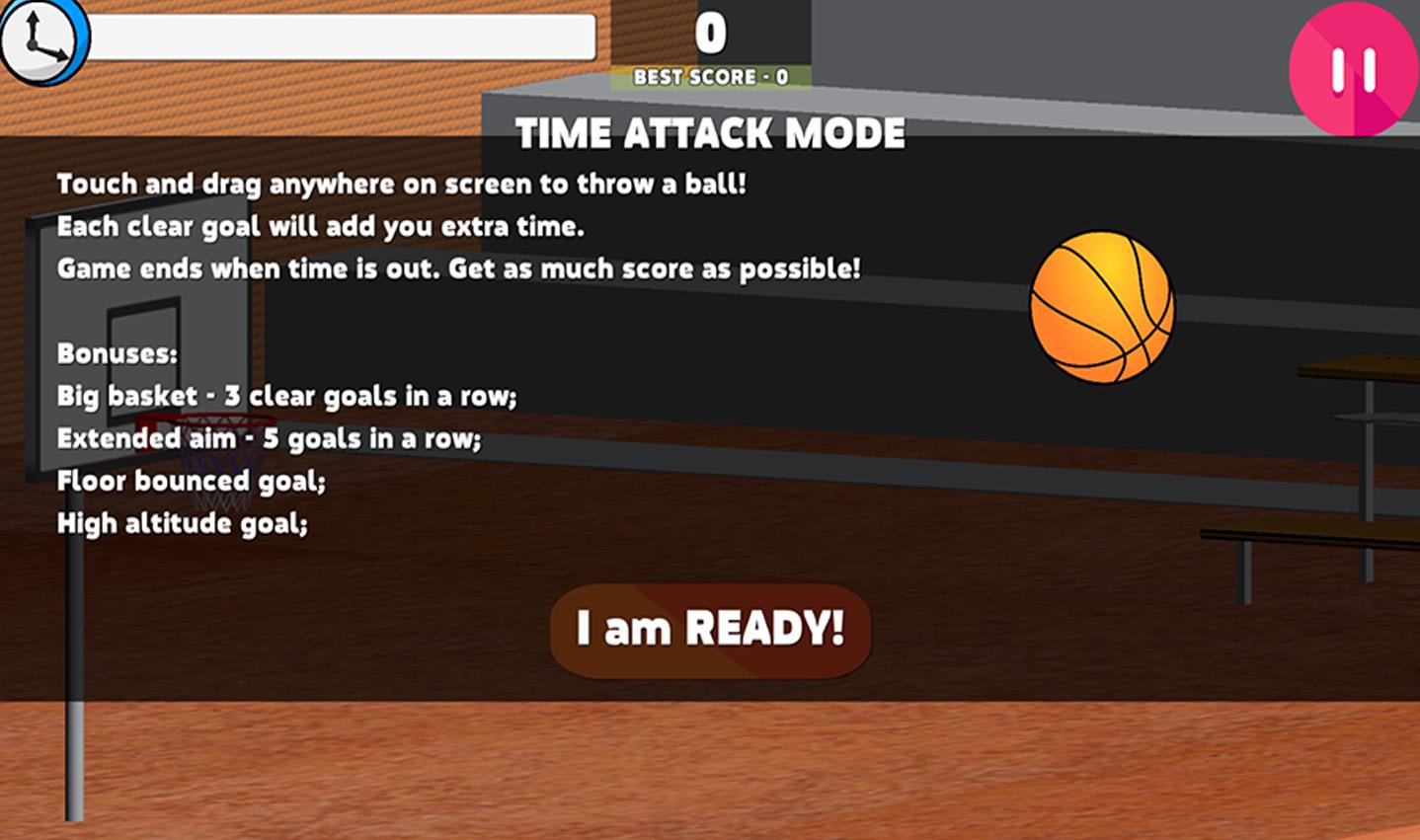 dunk hits basketball shoot games free截图2