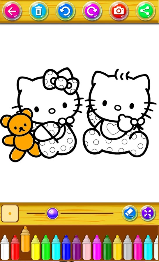 coloring kitty fun截图1