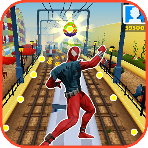 Super Hero Subway Surf: Rush Hours Spider Runner截图3