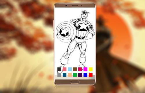 Super Heros Coloring book: all截图2