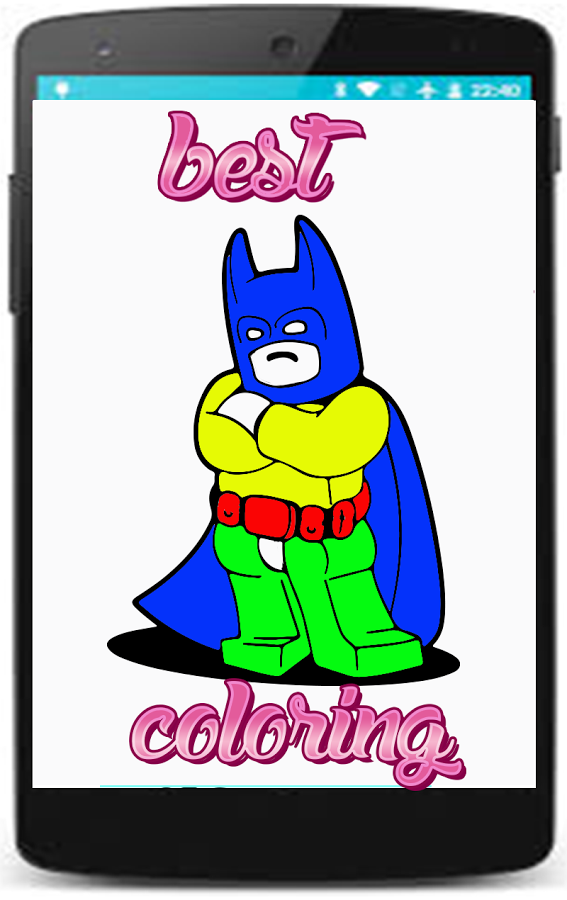 coloring bat hero man coloring pages for kids截图1