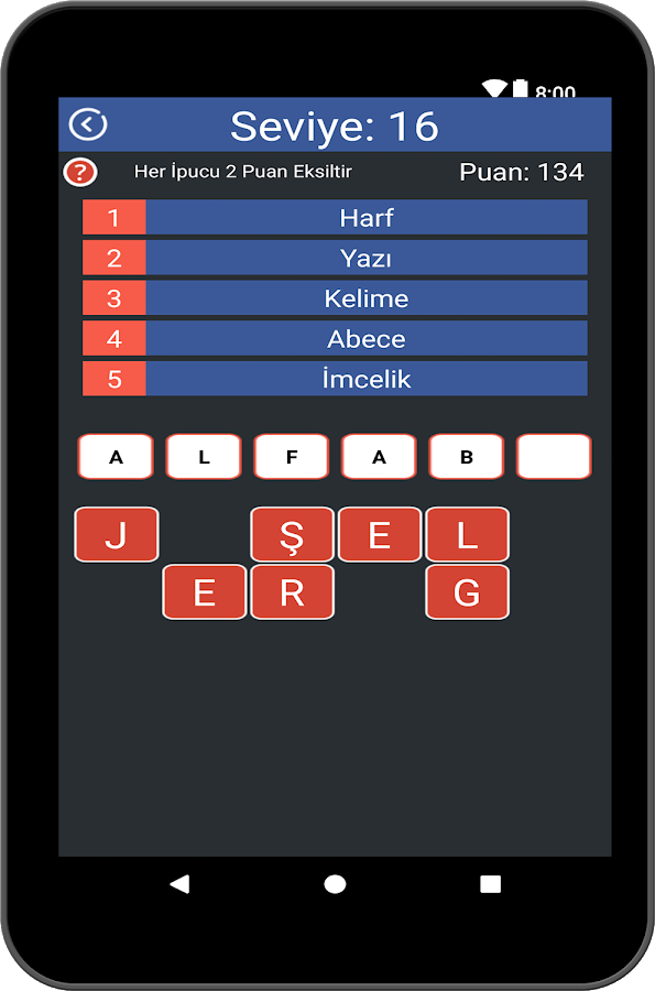 5 Kelime 1 İşlem: Kelime Oyunu截图5