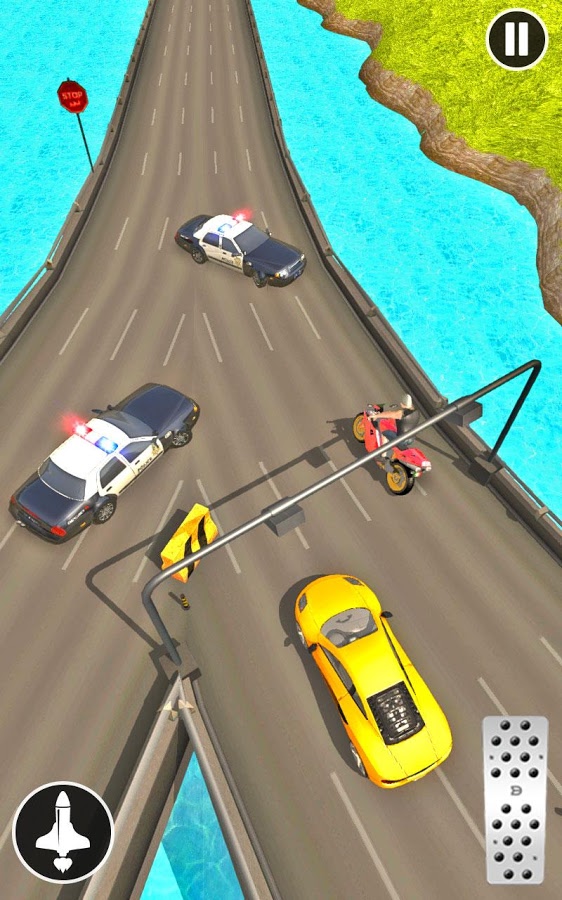 US Police vs Gangster Car Chase Simulator 3D截图4