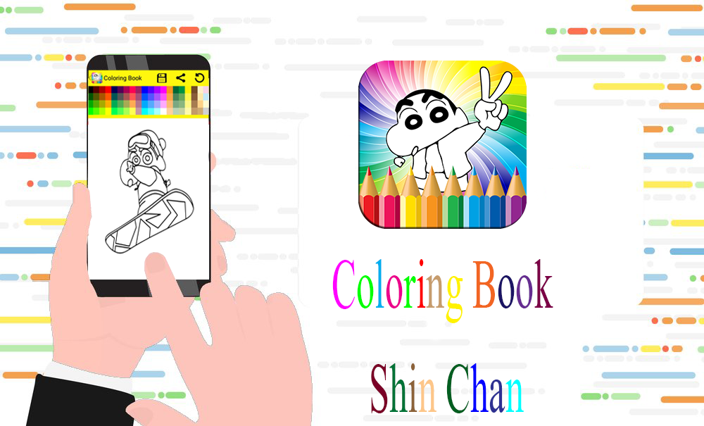 Coloring book for shina chan free截图5