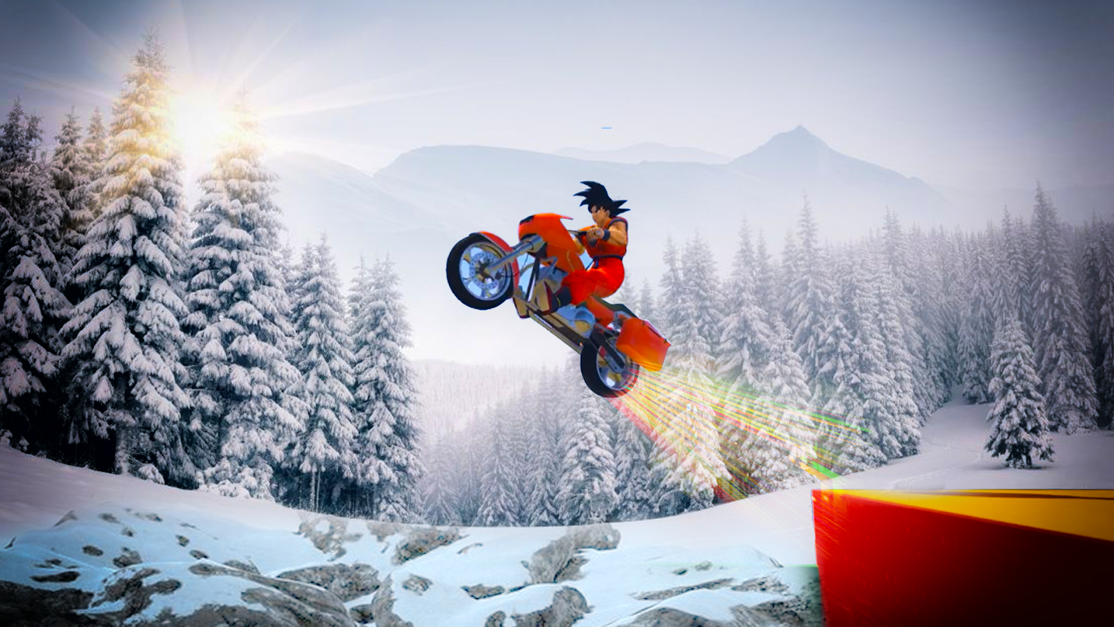 Superheroes Downhill Snow: Superhero Racing Game截图3